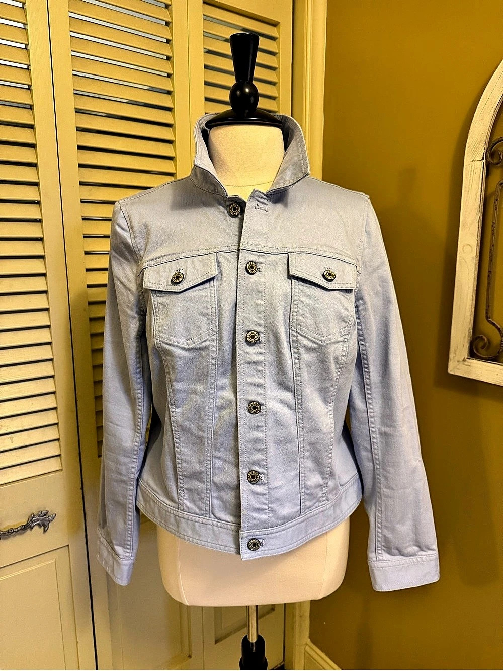 Talbots Classic Jean Jacket Light Blue
